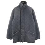 Barbour Bab a- стеганная куртка темно-синий двойной Zip мужской б/у одежда б/у 