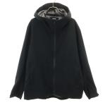 UNIQLO ユニクロ 長袖 ブロックテック パーカー XL ブラック メンズ 古着 中古