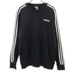 adidas Adidas длинный рукав тренировочный L черный футболка мужской б/у одежда б/у 