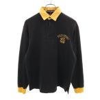 POLO SPORT RALPH LAUREN ポロスポーツラルフローレン 長袖 ポロシャツ ブラック メンズ 古着 中古