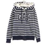 GAP Gap окантовка длинный рукав Zip Parker M темно-синий серия женский б/у одежда б/у 