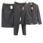  не использовался PLST плюс te брючный костюм верх и низ выставить M серый 3 позиций комплект женский б/у одежда б/у 