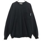 B:MING by BEAMS Be mingbai Beams длинный рукав тренировочный футболка M черный мужской б/у одежда б/у 