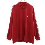 adidas Adidas длинный рукав половина Zip тренировочный футболка O красный GOLF мужской б/у одежда б/у 