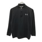 UNDER ARMOUR Under Armor тренировка длинный рукав половина Zip одежда YLG черный Kids б/у одежда б/у 