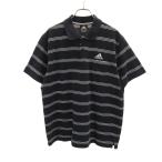 adidas Adidas окантовка рисунок рубашка-поло с коротким рукавом O черный олень. . мужской б/у одежда б/у 