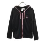 adidas Adidas тренировка длинный рукав Zip Parker M черный джерси женский б/у одежда б/у 