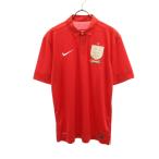 NIKE Nike Англия представитель 2013 футбол короткий рукав форма M красный рубашка-поло мужской б/у одежда б/у 