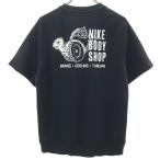 NIKE Nike задний принт короткий рукав тренировочный S черный мужской б/у одежда б/у 