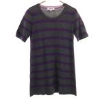 SONIA by SONIA RYKIEL Sony abai Sonia Rykiel окантовка рисунок короткий рукав вязаный туника 38 серый серия женский б/у одежда б/у 