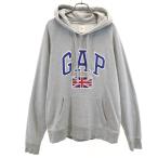 GAP Gap длинный рукав тренировочный Parker M серый тянуть over мужской б/у одежда б/у 