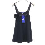  не использовался BURBERRY LONDON BLUE LABEL Burberry London Blue Label Anne gola Blend вязаный топ 38 черный три . association женский б/у одежда б/у 