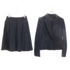 BURBERRY BLACK LABEL Burberry Black Label сделано в Японии юбка костюм верх и низ выставить 38/36 оттенок черного три . association женский б/у одежда б/у 