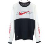 NIKE Nike тренировка длинный рукав стандартный Fit сетка одежда S черный мужской б/у одежда б/у 