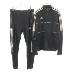 adidas Adidas спортивная куртка верх и низ выставить L черный джерси мужской б/у одежда б/у 