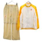 le coq sportif Le Coq s Porte .f Golf 2WAY дождь жакет верх и низ выставить M белый обратная сторона сетка упаковочный пакет имеется женский б/у одежда б/у 
