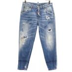 DSQUARED2 ディースクエアード イタリア製 ダメージ加工 ロングパンツ 36 ジーンズ メンズ 古着 中古