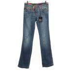 ショッピングGABBANA DOLCE&GABBANA ドルチェアンドガッバーナ イタリア製 ヴィンテージ加工 ブーツカットデニムパンツ 40 インディゴブルー ジーンズ レディース 古着 中古