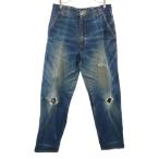 santa fe Santa Fe сделано в Японии Denim брюки W33 индиго голубой джинсы мужской б/у одежда б/у 