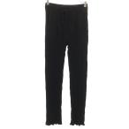 ZARA Zara цветочный принт шайба обработка легкий брюки XS черный женский б/у одежда б/у 