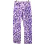 ZARA Zara общий рисунок распорка брюки 38 лиловый женский б/у одежда б/у 