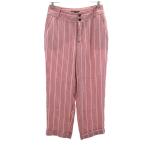 ZARA Trafaluc collection Zara to черновой . look коллекция полоса рисунок лодыжка брюки S Pink Lady -s б/у одежда б/у 