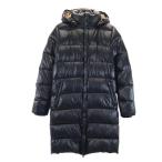 ショッピングデュベティカ DUVETICA デュベティカ ダウンコート 42 ブラック フード レディース 古着 中古