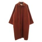 URBAN RESEARCH DOORS Urban Research дверь z шерсть Blend пальто с отложным воротником F терракота женский б/у одежда б/у 
