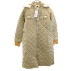  не использовался adidas Adidas длинный с хлопком пальто OT золотистый, цвет шампанского стеганое полотно женский б/у одежда б/у 