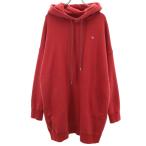 ショッピングVivienne Vivienne Westwood RED LABEL ヴィヴィアンウエストウッドレッドレーベル 日本製 オーブ 長袖 ロング パーカー o レッド レディース 古着 中古