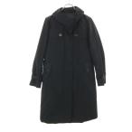 ショッピングBURBERRY BURBERRY LONDON バーバリーロンドン コート 40 ブラック ベストライナー付き 三陽商会 レディース 古着 中古