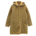 ショッピングラベンハム LAVENHAM ラベンハム イングランド製 キルティングコート 38 ブラウン 中綿 レディース 古着 中古