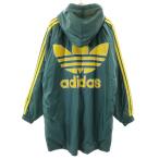 adidas Adidas 80s Vintage задний to зеркальный . il Logo с хлопком пальто L зеленый Descente обратная сторона боа мужской б/у одежда б/у 