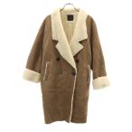 KBF Kei Be ef искусственный мутон пальто ONE Brown женский б/у одежда б/у 