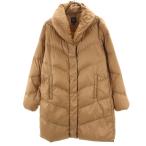 GAP ギャップ ショールカラー ダウンコート M キャメル レディース 古着 中古