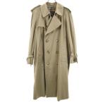 Burberrys Burberry z90s Британия производства Old обратная сторона noba проверка тренчкот 46 бежевый мужской б/у одежда б/у 