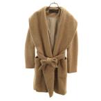 ショッピングzara ZARA BASIC ザラベーシック ジャギー ロングコート S ベージュ レディース 古着 中古