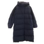 UNIQLO ユニクロ シームレス ダウンコート M ネイビー レディース 古着 中古