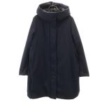 UNIQLO ユニクロ ダウン コート L ネイビー レディース 古着 中古