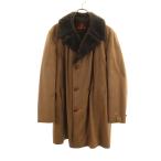 VAN HEUSEN Van hyu-zen70s Vintage двойной breast пальто 38 Brown обратная сторона боа мужской б/у одежда б/у 