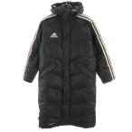 ショッピングベンチコート adidas アディダス ベンチコート 140 ブラック キッズ 古着 中古