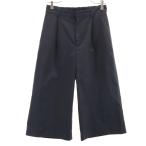 UNITED ARROWS GREEN LABEL RELAXING United Arrows зеленый этикетка сирень расческа ng широкий укороченные брюки 40 уголь женский б/у одежда б/у 