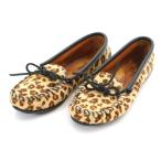 ショッピングMINNETONKA Minnetonka ミネトンカ レオパード柄 モカシン 6 ベージュ系 レディース 古着 中古