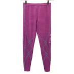 AIGLE Aigle сделано в Японии окантовка рисунок тренировка леггинсы M розовый лиловый CW-X спорт трико женский б/у одежда б/у 