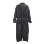 OSHKOSH Oshkosh длинный рукав комбинезон S черный Denim все в одном мужской б/у одежда б/у 