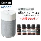 車 芳香剤 お買い得 セット L10003 噴霧式フレグランスディフューザー2 ライトグレー + オイル 1本 選べるセット (R80)(P08)