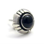 ブラックオニキス オニキス ピアス シルバー９２５ メンズ レディース シルバー９２５ アクセサリー シルバーピアス インディアン