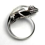 Yahoo! Yahoo!ショッピング(ヤフー ショッピング)カメレオン トカゲ 爬虫類 シルバー９２５ リング 指輪 アクセサリー