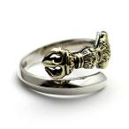 Yahoo! Yahoo!ショッピング(ヤフー ショッピング)orientalvibrations オリエンタルバイブレーション チベット バジュラ ドルジェ 金剛杵 リング 指輪 シルバー９２５