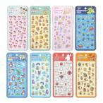 ぷくぷくシール ディズニー ミッキーマウス くまのプーさん プリンセス トイストーリー ベイマックス ズートピア 全8柄 プクプク シール交換  シル活 メール便
